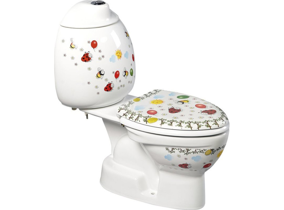 CREAVIT KID WC kombi detské, spodný odpad, dekor CK301.400.0F