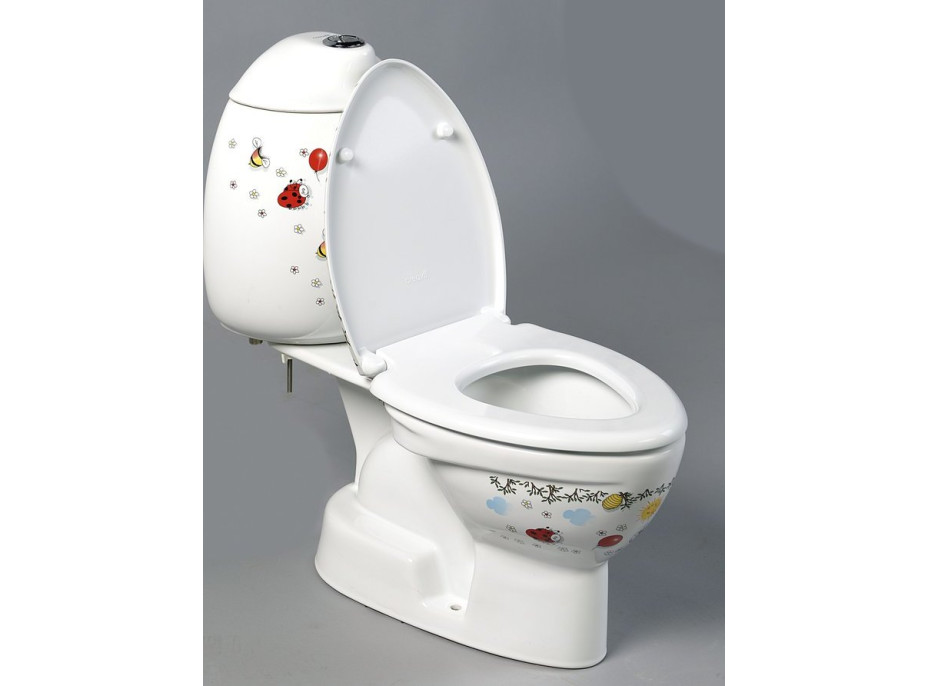 CREAVIT KID WC kombi detské, spodný odpad, dekor CK301.400.0F