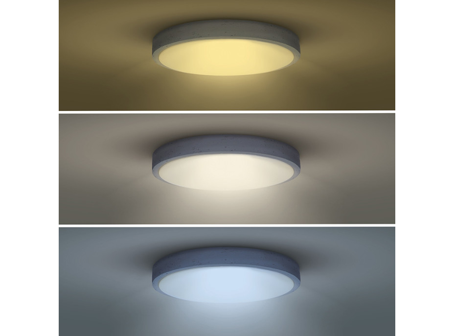 Solight LED osvetlenie s diaľkovým ovládačom Grey, 60W, 4200lm, 49cm, zmena chromatičnosti, stmievateľné