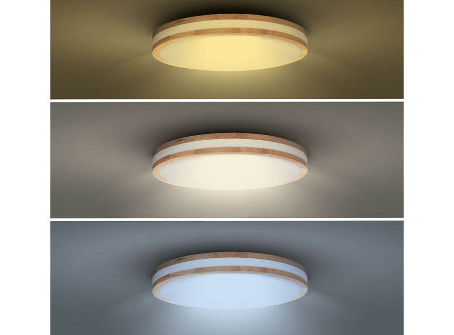 Solight LED osvetlenie s diaľkovým ovládačom Woody, 60W, 4200lm, 50cm, zmena chromatičnosti, stmievateľné