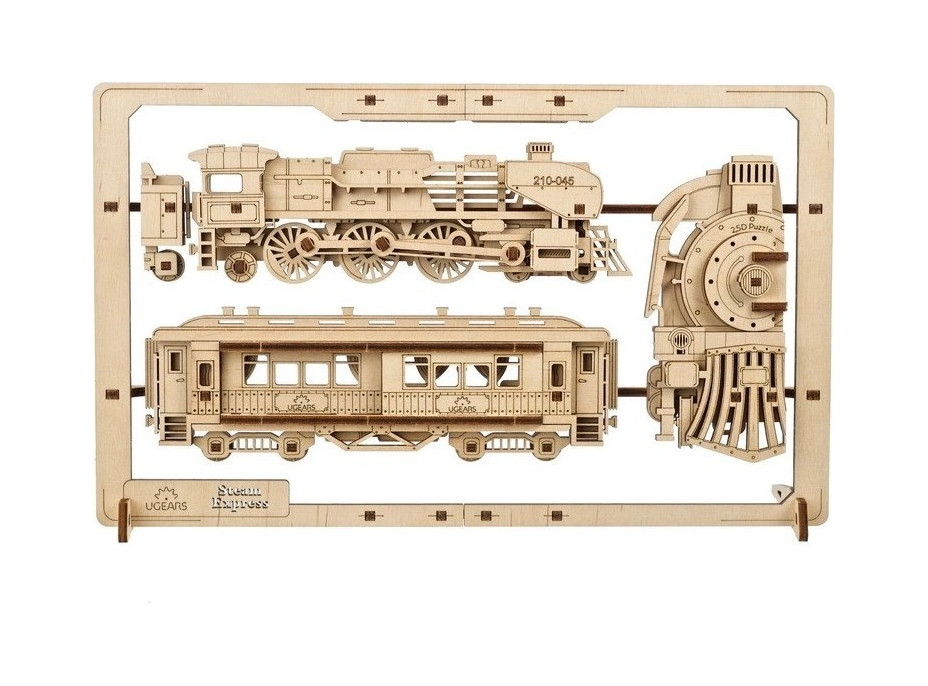 Ugears 2.5D drevené mechanické puzzle Steam Express