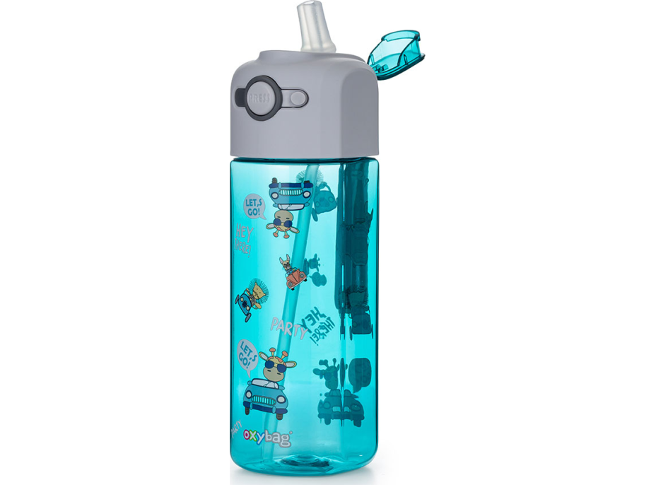 OXYBAG Fľaša na pitie OXY SMILE Animal 450 ml