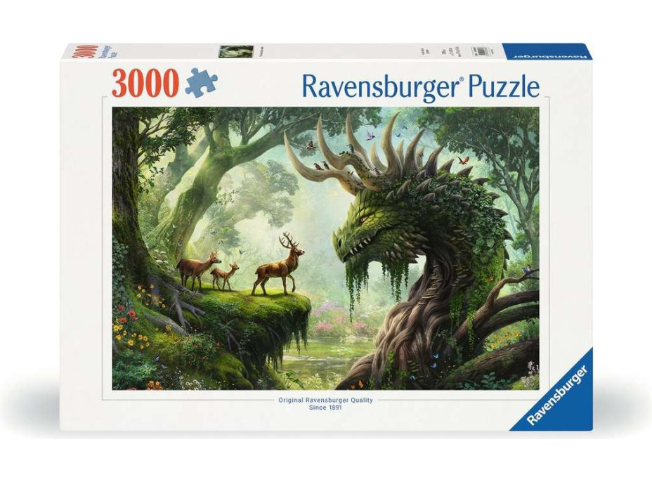 RAVENSBURGER Puzzle Lesný drak sa prebúdza 3000 dielikov