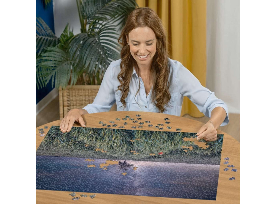 RAVENSBURGER Puzzle Nočná obloha nad obilným poľom 1500 dielikov