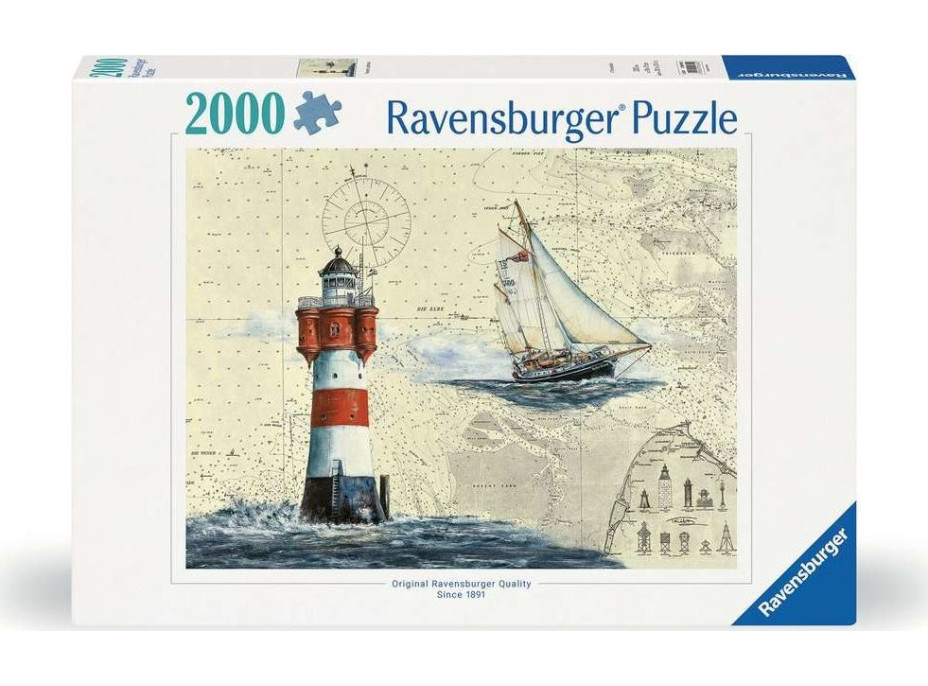 RAVENSBURGER Puzzle Romantický maják 2000 dielikov