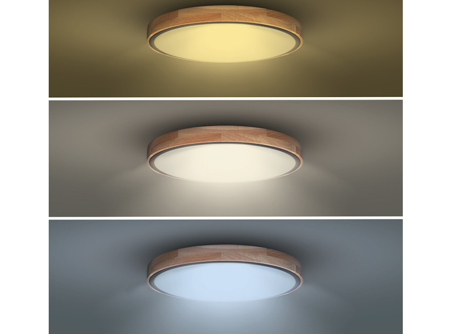 Solight LED osvetlenie s diaľkovým ovládačom Iron Oak, 60W, 4200lm, 51cm, zmena chromatickosti, stmievateľné