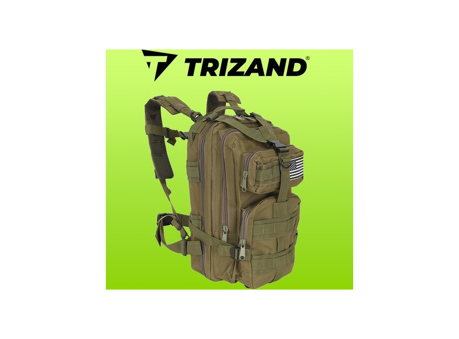 Turistický military batoh 26 litrov - zelený