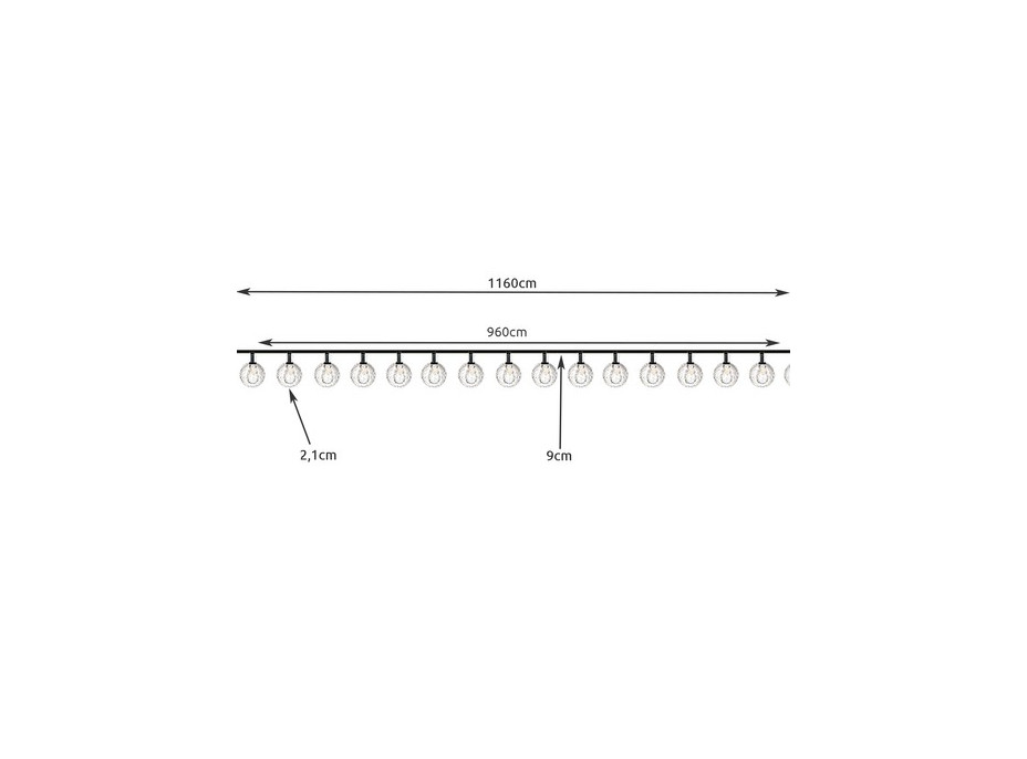 Solárna girlanda 12 m IP65 Gardlov - 100 guličiek