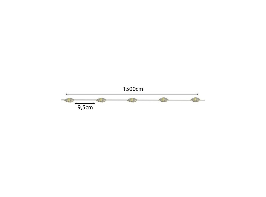 Solárna girlanda 15 m IP44 Gardlov 24007