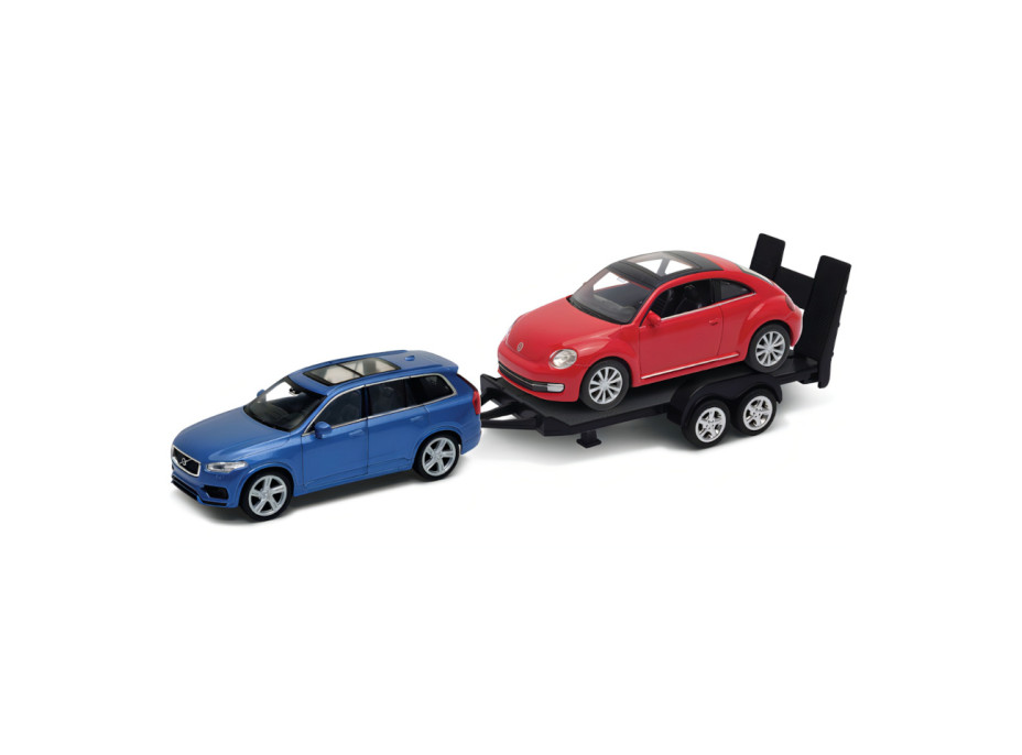 Welly Autovlek Volvo XC90 + VW The Beetle 1:34