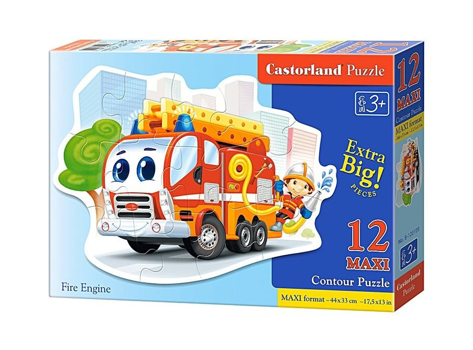 CASTORLAND Puzzle Požiarna striekačka MAXI 12 dielikov