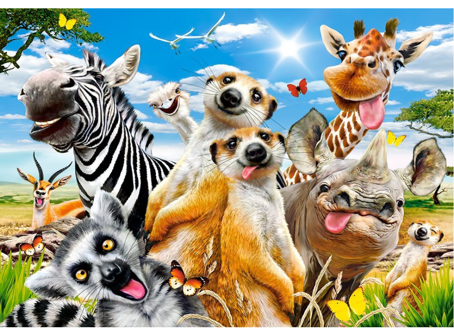 CASTORLAND Puzzle Africkej selfie 500 dielikov