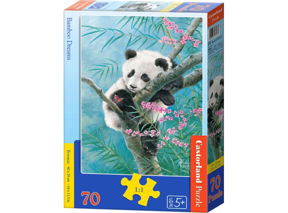 CASTORLAND Puzzle Bambusové snívanie 70 dielikov