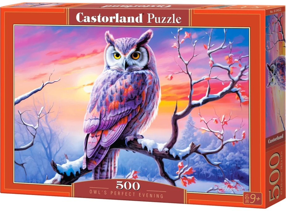 CASTORLAND Puzzle Dokonalý večer so sovou 500 dielikov