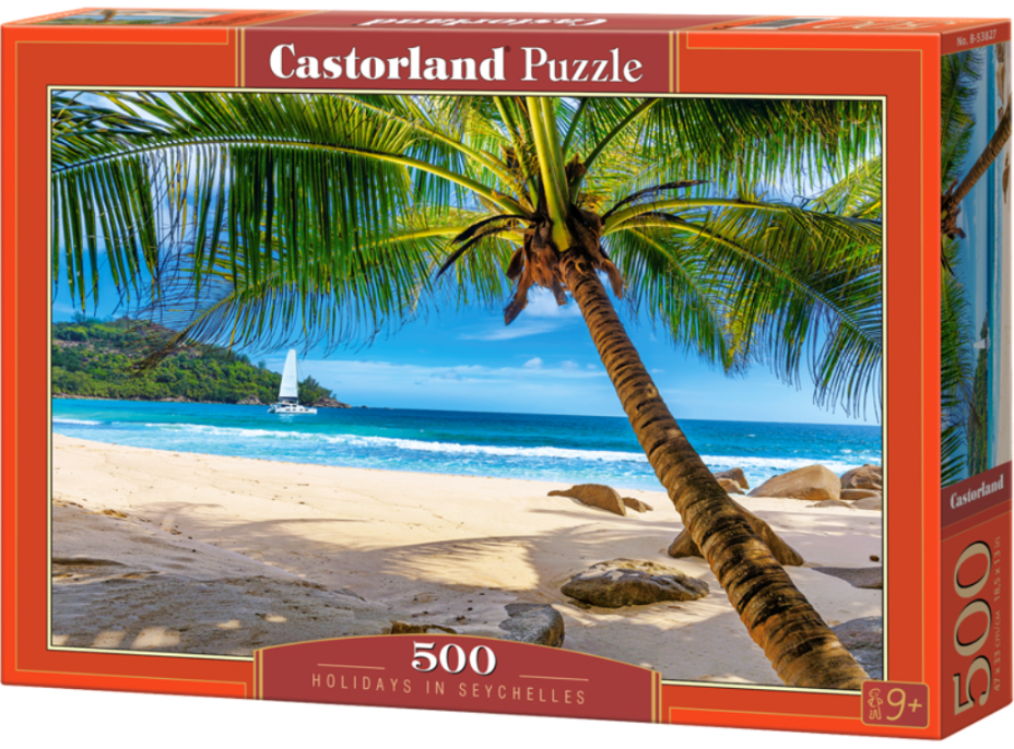 CASTORLAND Puzzle Dovolenka na Seychelách 500 dielikov