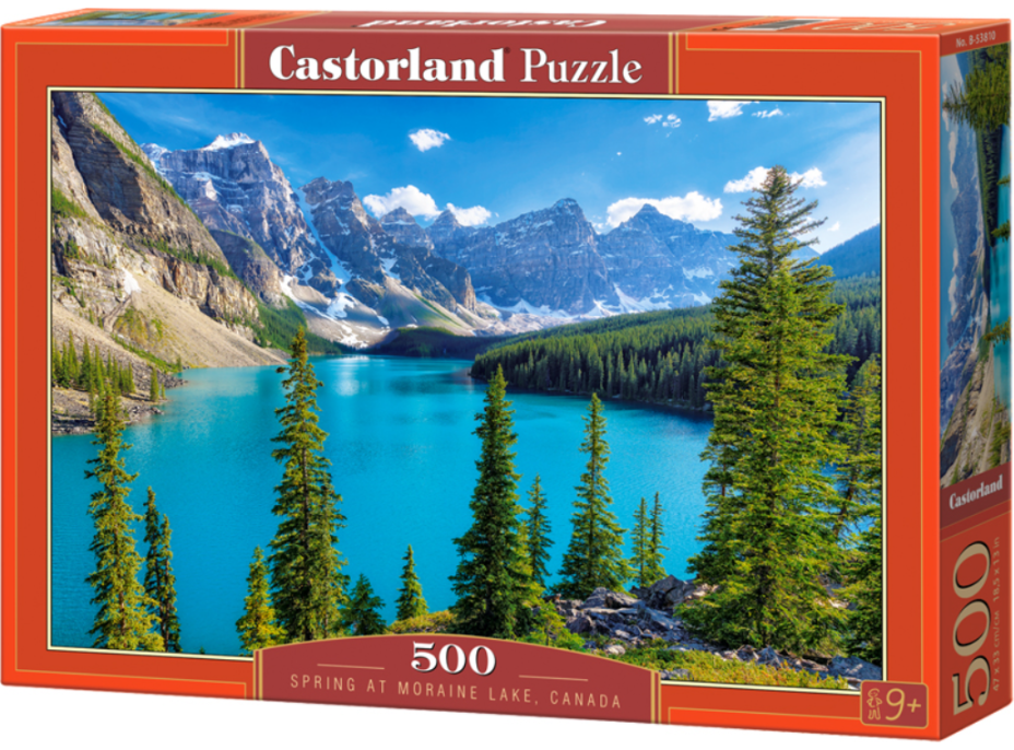 CASTORLAND Puzzle Jar pri jazere Moraine, Kanada 500 dielikov