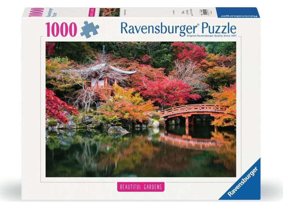 RAVENSBURGER Puzzle Kúzelné záhrady: Daigodži, Kjóto, Japonsko 1000 dielikov