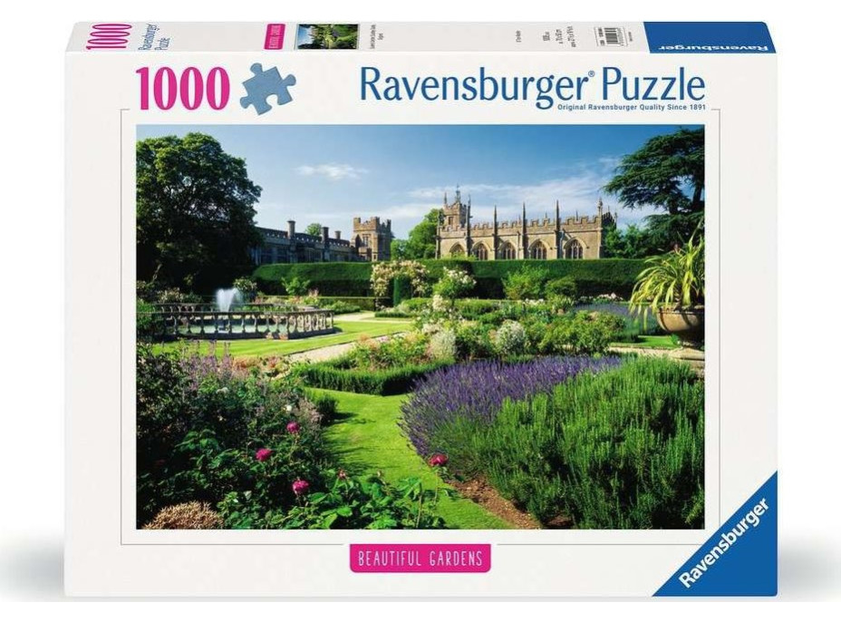 RAVENSBURGER Puzzle Kúzelné záhrady: Kráľovské záhrady, hrad Sudeley, Anglicko 1000 dielikov