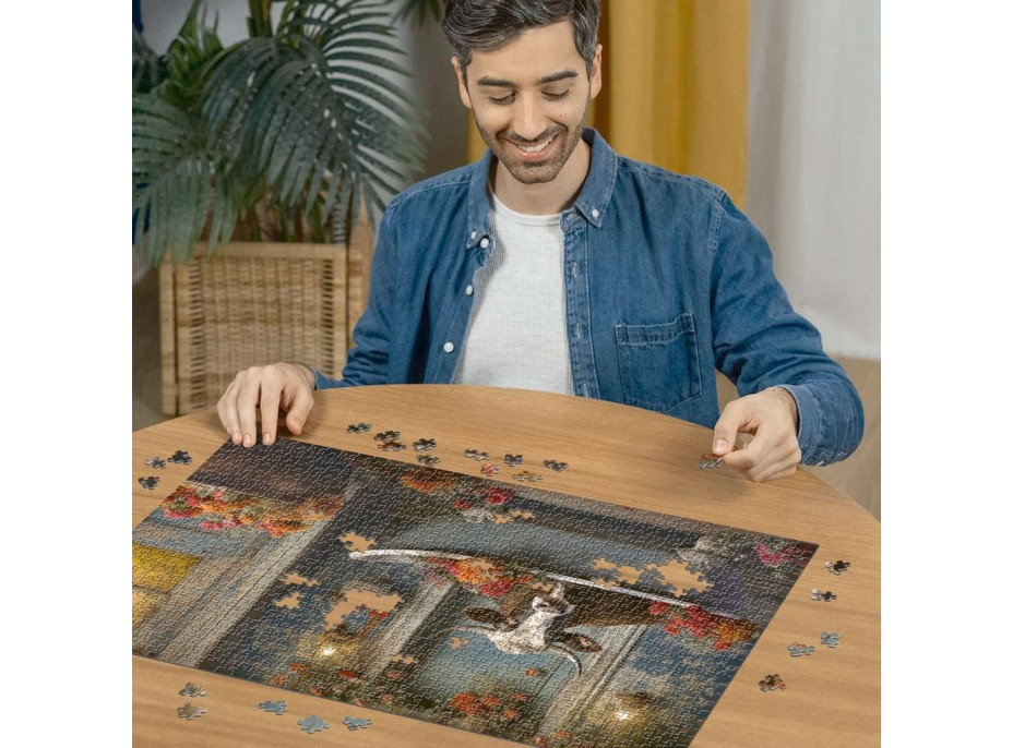 RAVENSBURGER Puzzle Krava vo vani 1000 dielikov