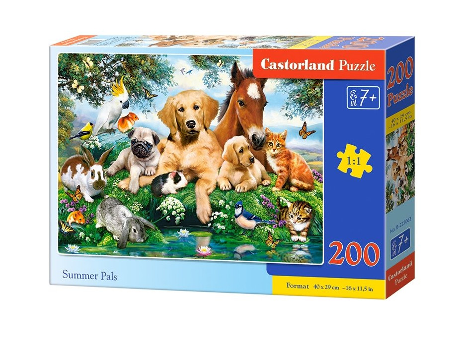 CASTORLAND Puzzle Letní priatelia 200 dielikov