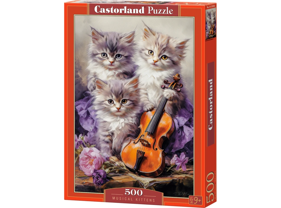 CASTORLAND Puzzle Muzikálne mačiatka 500 dielikov