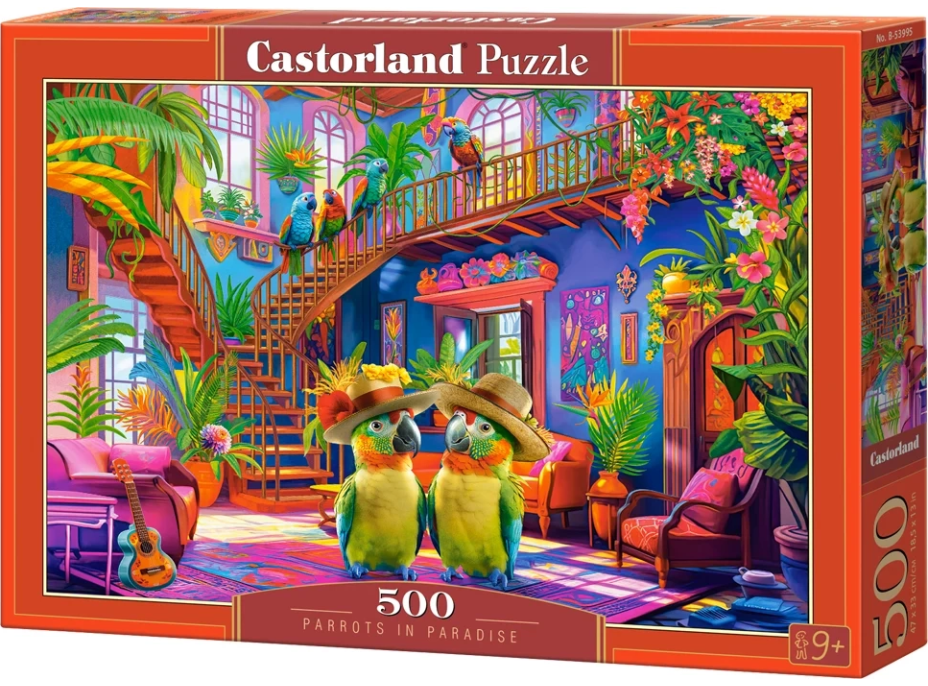 CASTORLAND Puzzle Papagáje v raji 500 dielikov