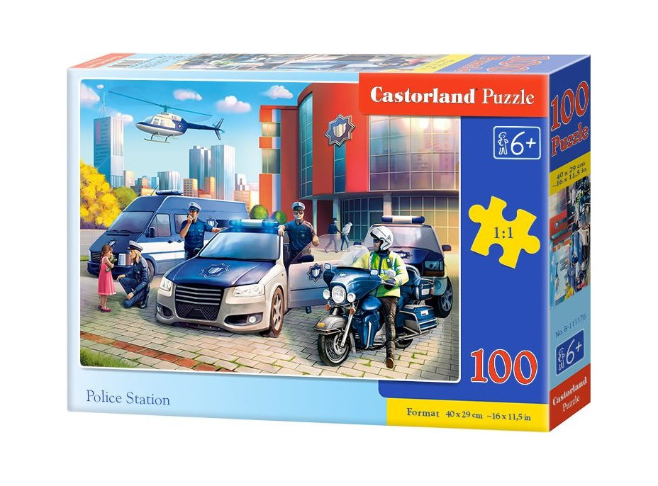 CASTORLAND Puzzle Policajná stanica 100 dielikov