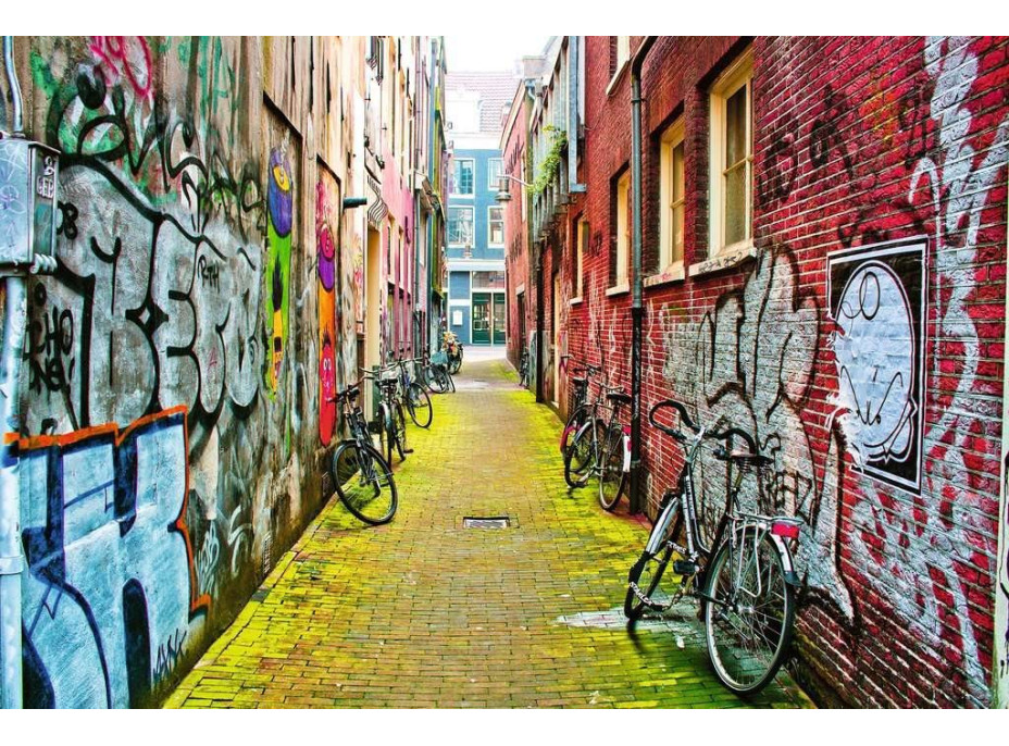 RAVENSBURGER Puzzle Street Art v Amsterdame 3000 dielikov