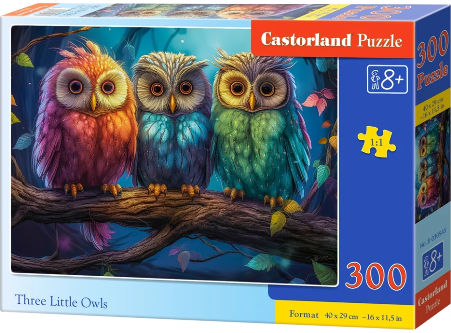 CASTORLAND Puzzle Tri malé sovy 300 dielikov