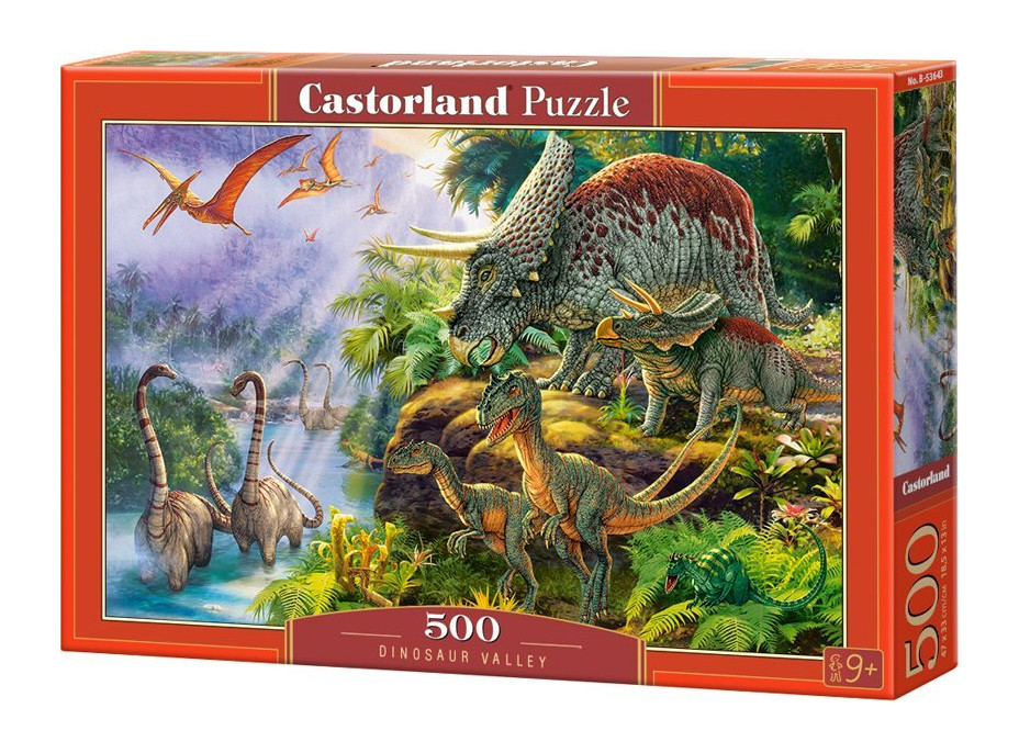 CASTORLAND Puzzle Údolie dinosaurov 500 dielikov