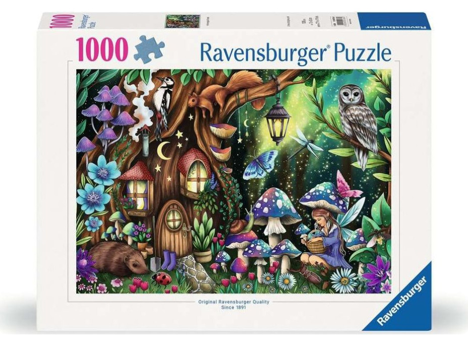 RAVENSBURGER Puzzle V kúzelnom lese 1000 dielikov