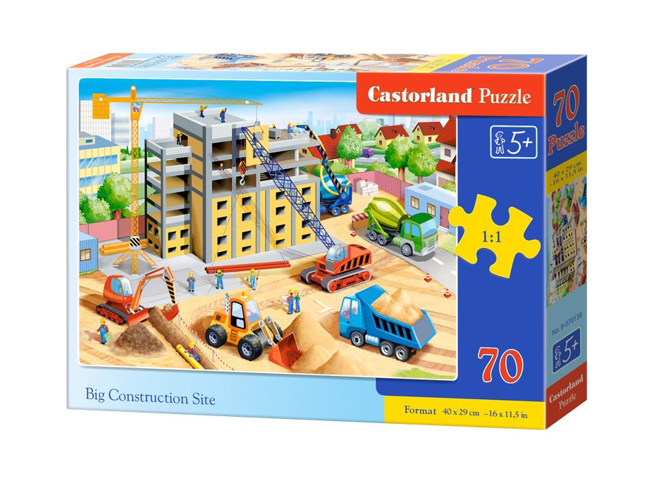 CASTORLAND Puzzle Veľké stavenisko 70 dielikov