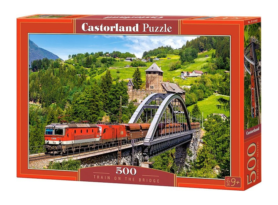 CASTORLAND Puzzle Vlak na moste 500 dielikov