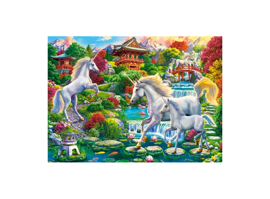 CASTORLAND Puzzle Záhrada jednorožcov 300 dielikov