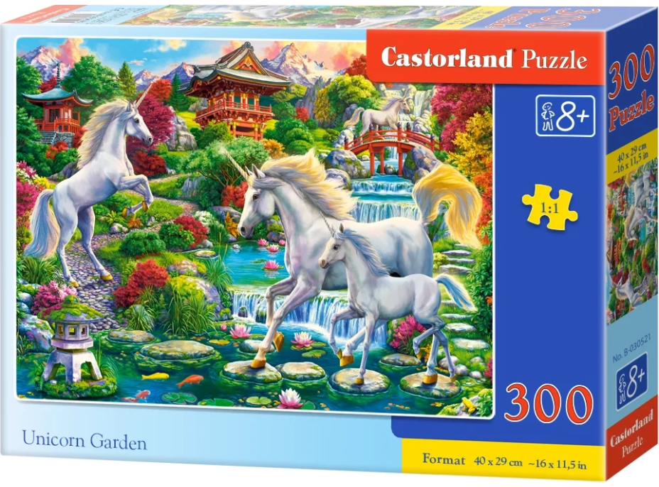 CASTORLAND Puzzle Záhrada jednorožcov 300 dielikov