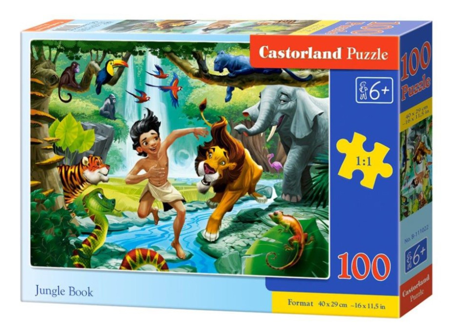 CASTORLAND Puzzle Kniha džungľou 100 dielikov