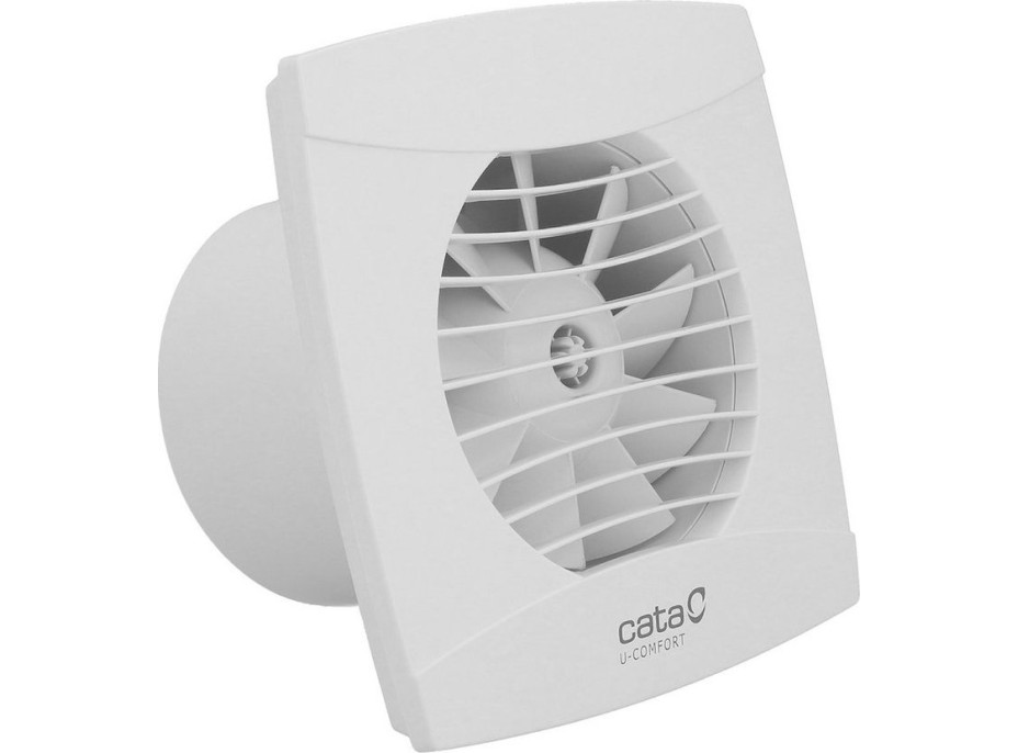 Cata UC-10 TH kúpeľňový ventilátor axiálny s automatom, 8W, potrubie 100mm, biela 01200200