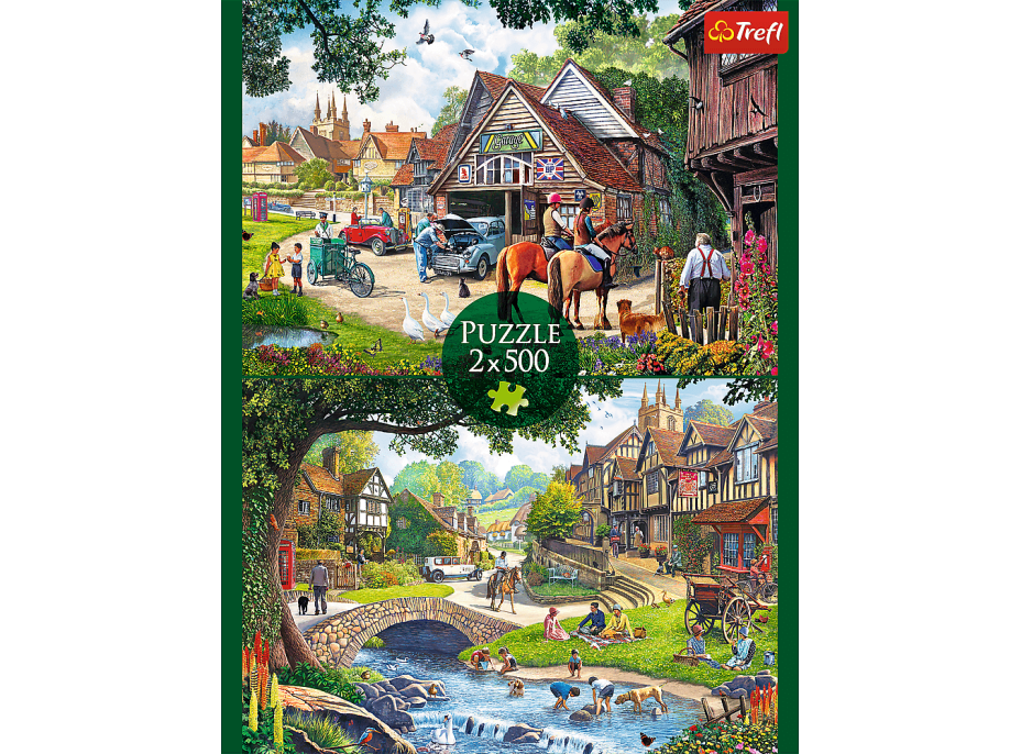 TREFL Puzzle Idylický život 2x500 dielikov