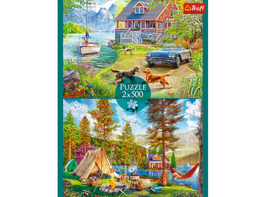 TREFL Puzzle Letný relax 2x500 dielikov