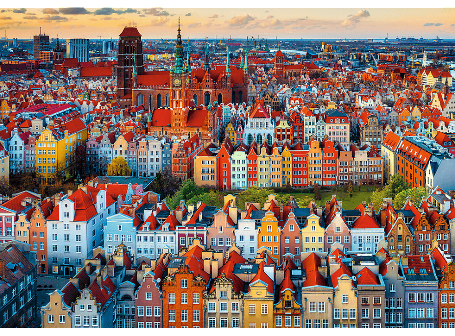 TREFL Puzzle Premium Plus Photo Odyssey: Pohľad na Gdansk, Poľsko 1000 dielikov