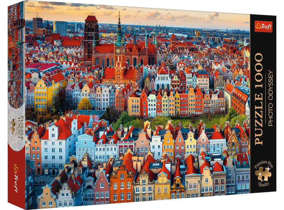 TREFL Puzzle Premium Plus Photo Odyssey: Pohľad na Gdansk, Poľsko 1000 dielikov