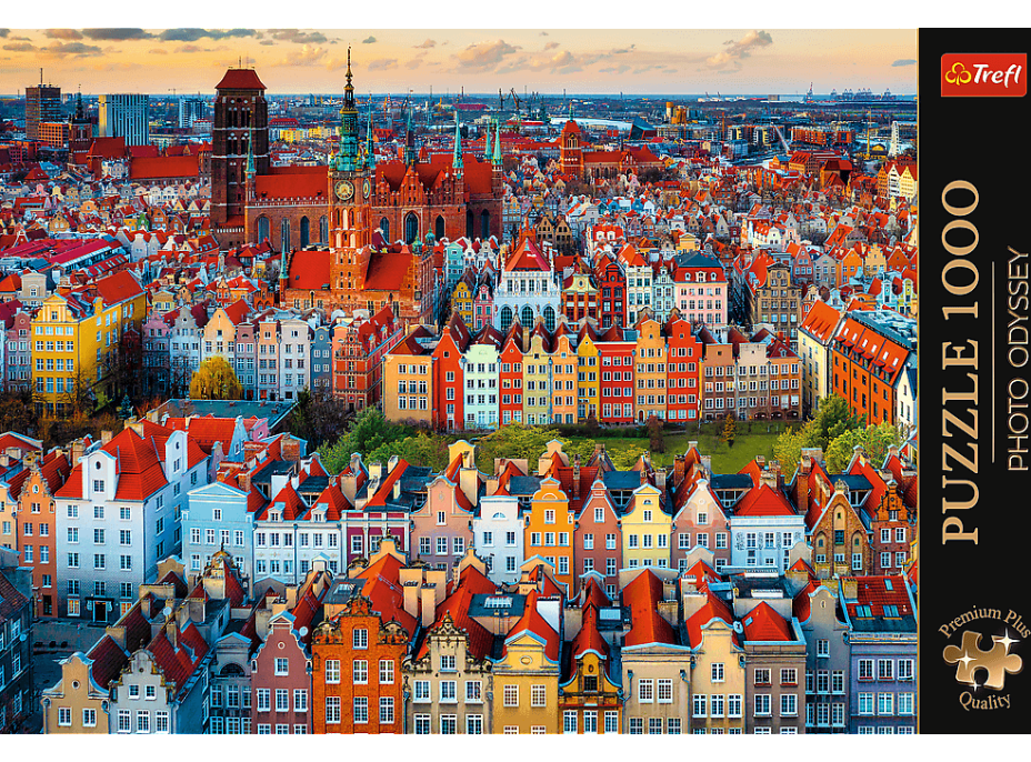 TREFL Puzzle Premium Plus Photo Odyssey: Pohľad na Gdansk, Poľsko 1000 dielikov