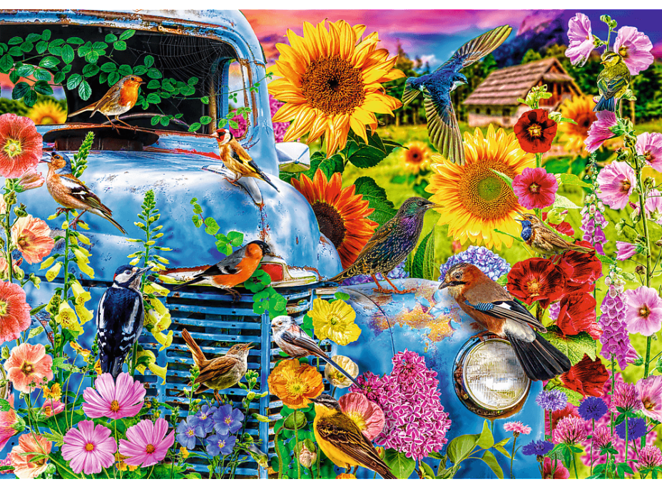 TREFL Puzzle Premium Plus Tea Time: Spevné vtáky 1000 dielikov