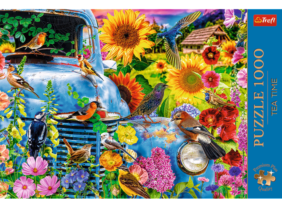 TREFL Puzzle Premium Plus Tea Time: Spevné vtáky 1000 dielikov