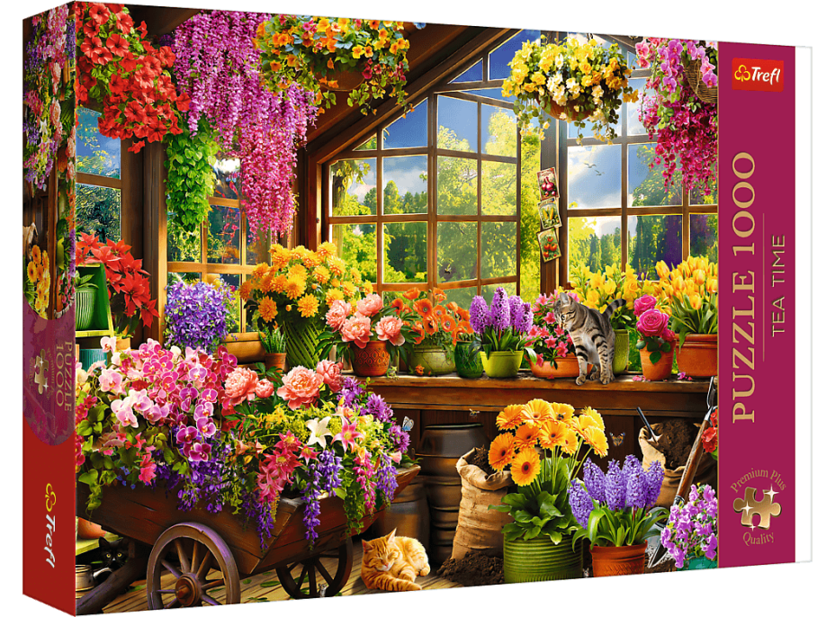 TREFL Puzzle Premium Plus Tea Time: Jarné prípravy 1000 dielikov