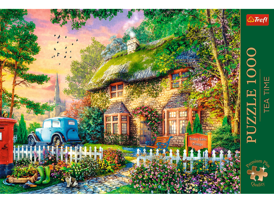 TREFL Puzzle Premium Plus Tea Time: Stoney Lane Cottage 1000 dielikov