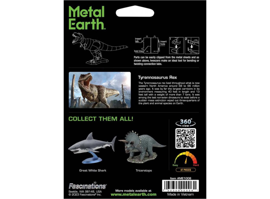 METAL EARTH 3D puzzle Tyrannosaurus Rex