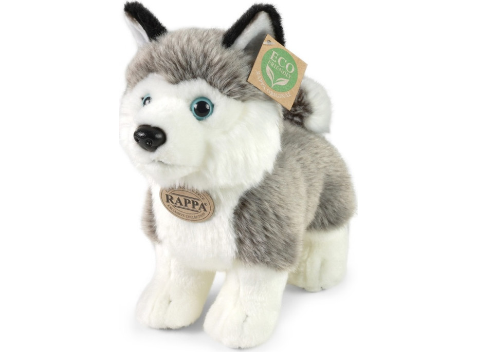 Rappa Plyšový pes husky stojaci 23 cm ECO-FRIENDLY