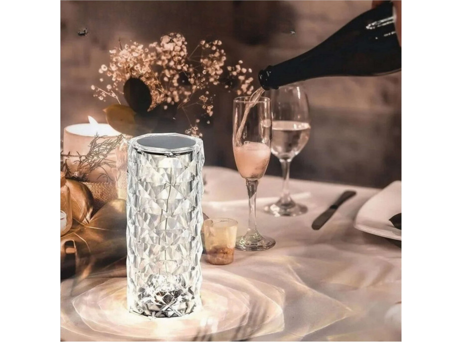 Dekoračné LED osvetlenie ROSE DIAMOND - 21 cm - multikolor