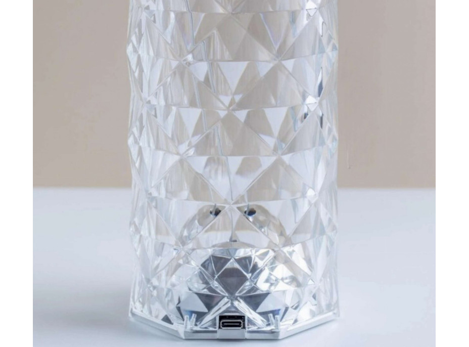 Dekoračné LED osvetlenie ROSE DIAMOND - 21 cm - multikolor